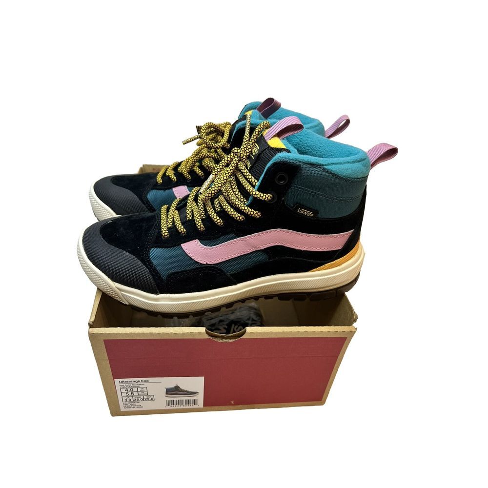 Vans UltraRange Exo Hi MTE Pop Color Teal Pink Hiking Boots 5.5 Women4.0Men Uni - Picture 11 of 16
